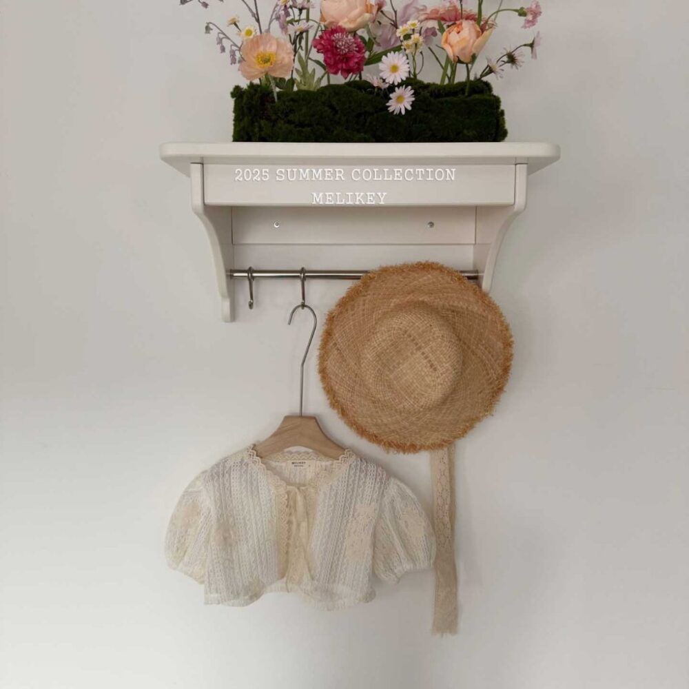 ◍◍summer(80-140)⇡蕾絲緹花罩衫