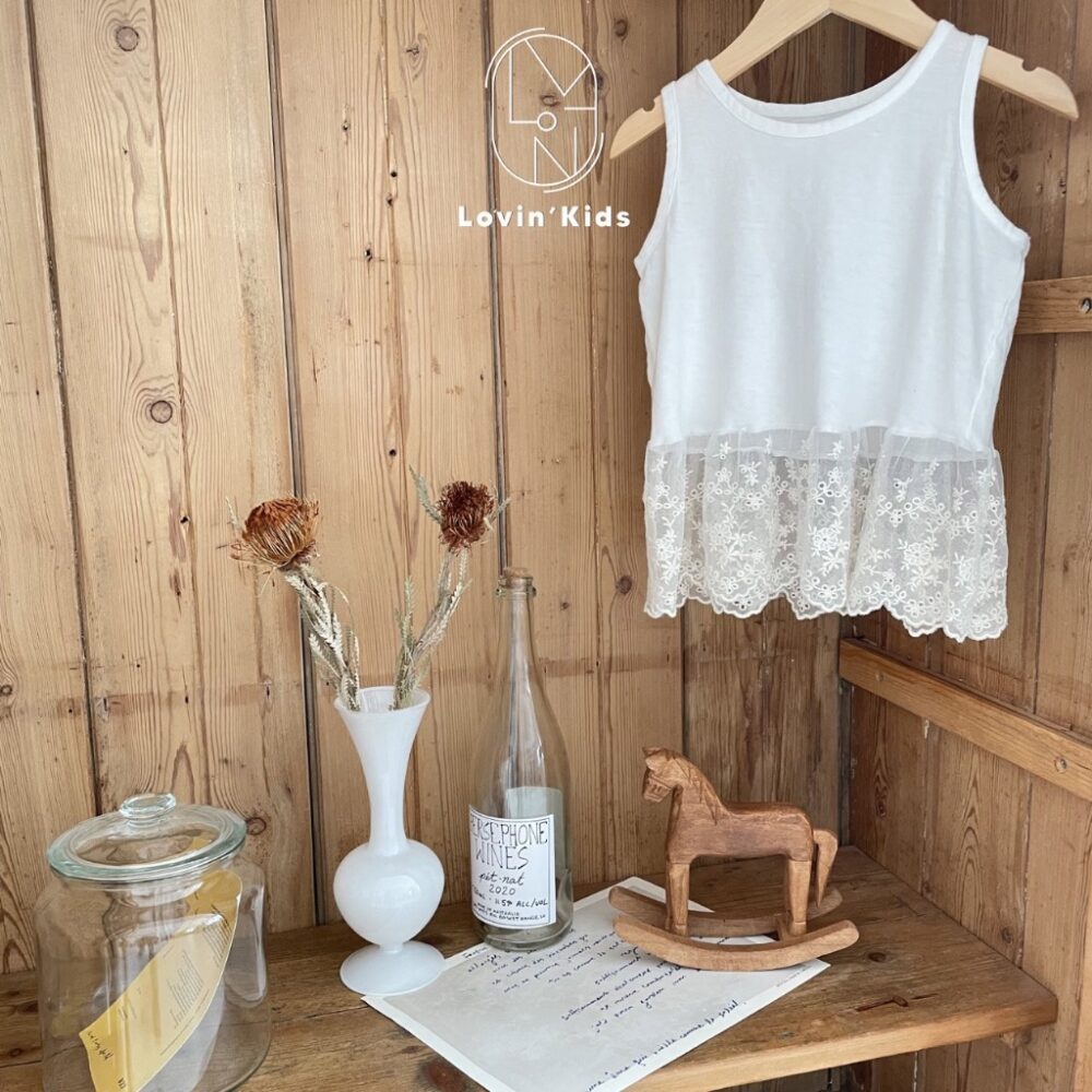 ◍◍summer(XXS-XL)⇡下擺緹花內襯背心