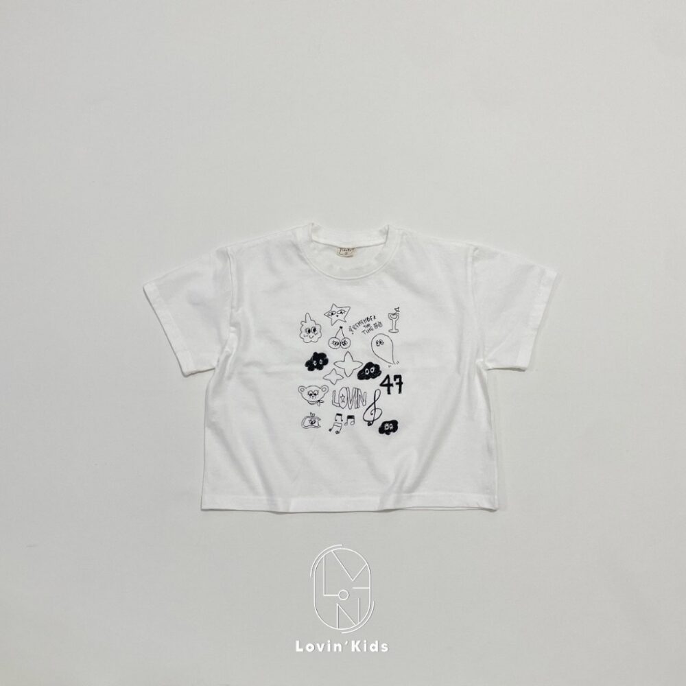 ◍◍summer(XXS-XL-大人)⇡塗鴉繪畫上衣T(親子裝)